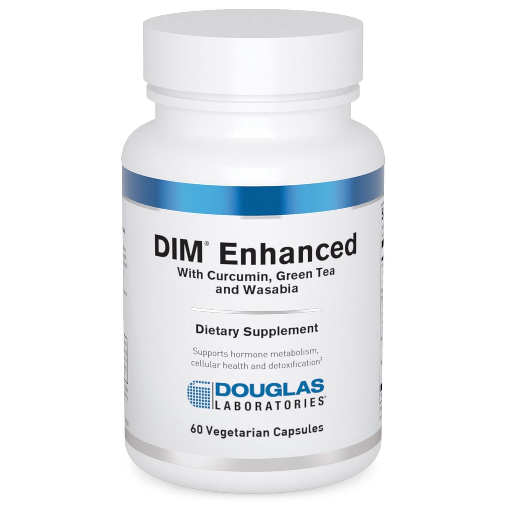 Douglas Laboratories DIM Enhanced - Unterstützt Hormon Balance, Cellular Health & Detox* - Mit Antioxidantien, Green Tea Extract & Wasabia - 60 vegetarische Kapseln