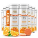 SIGNIFY NATURE Vitamin C 1000mg Effervescent Tabletten - Potent Immununterstützung VIT C mit Zinkergänzung - Zuckerfreie & Vegan Formel | Auflösbare Vitamin C Tabletten - Wasserlösliche Fizzy Elixir - 80CT