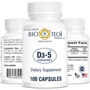 Bio Tech Vitamine D Capsule 53191024401 1 bouteille, 100 par bouteille