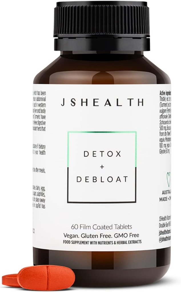 JSHealth Vitamins Signature Bundle, Haar + Energie, Detox + Debloat, und Haut + Verdauungsergänzungsmittel