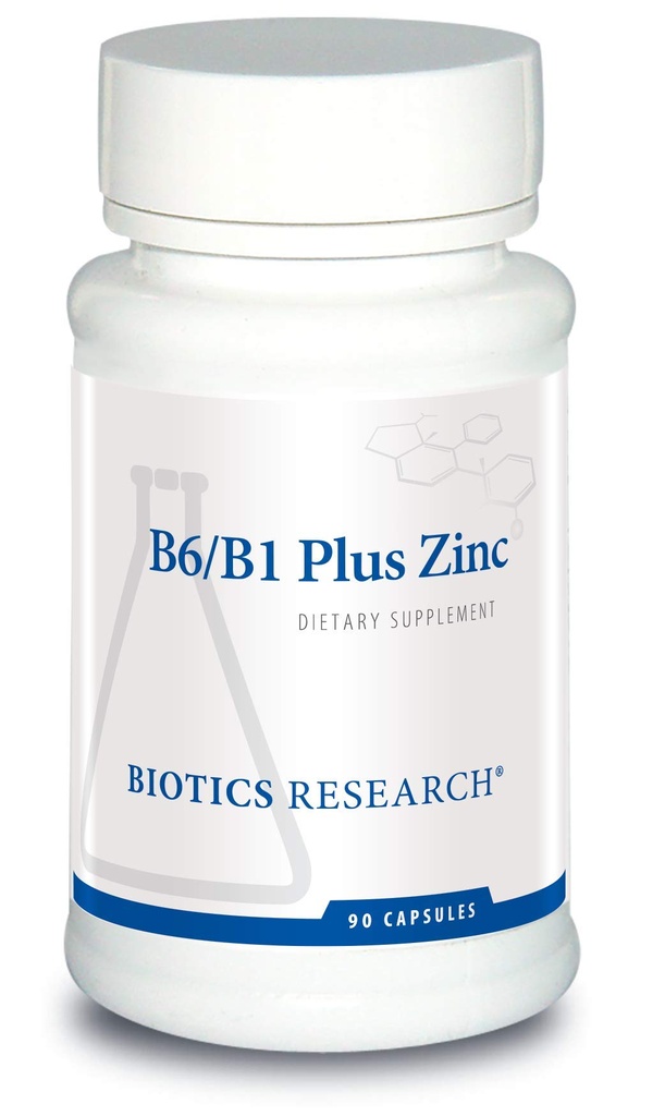 Biotics Research B6 B1 Plus Zink liefert aktive Formen von B-Vitamine, 5 mg hochverfügbare Form von Zink, Hilfsmittel in der Aktivität von mehr als 300 verschiedene Zinkabhängige Enzyme 90 Kapseln