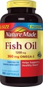Natur Made 1200mg Fischöl, 2400 pro Servierung, 360mg Omega-3, 300 Softgels, 300 Count (Pack von 1)