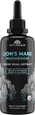 Naturealm Lion’s Mane Mushroom Liquid Tincture Supplement – Fokus, Memory & Brain Gesundheit, Vegan, Non-GMO – Organische Fruchtkörper, 2 Monate Versorgung