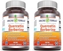 Erstaunliche Formeln Quercetin Berberine | 250 mg Berberine und 250 mg Quercetin | Veggie Kapseln Supplement | Non-GMO | Gluten Free | Made in USA (90 | 2 Pack)
