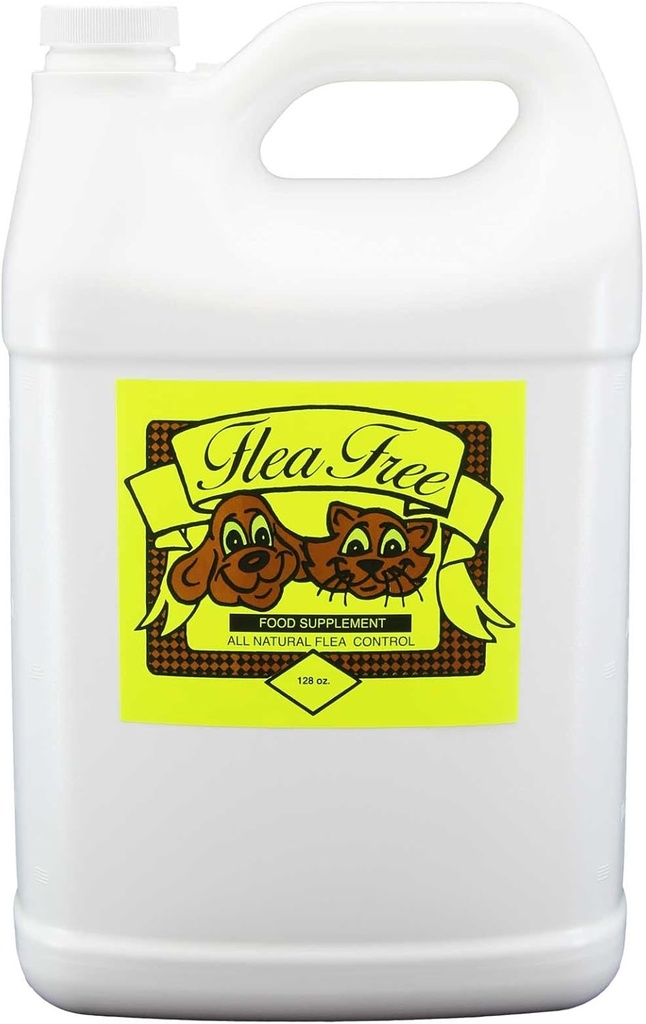 Flea-Free Pure Bio Nahrungsergänzungsmittel und natürliche Tierprodukte , 128 Unze