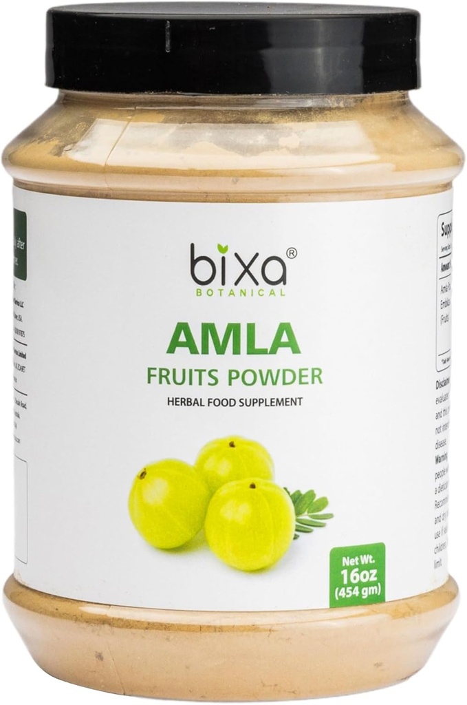 bixa BOTANICAL Amla Powder (Emblica officinalis),1 Pfund (16 Oz) | Kräuterergänzung Antioxidant & Immunität Booster