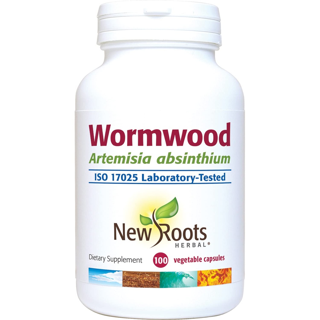 NEW ROOTS HERBAL Wormwood (100 Veg Caps) - Soutien de l'appétit, de la digestion et de l'équilibre intestinal - Non-OGM et sans gluten