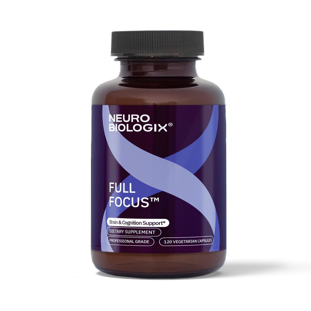Full FocusTM 120 Capsules – Supplément Cerveau complet pour la cognition optimale, la concentration cérébrale et la mémoire – Supplément Soutien Cerveau pour promouvoir l'humeur améliorée, la relaxation, l'équilibre dopaminergique et plus encore