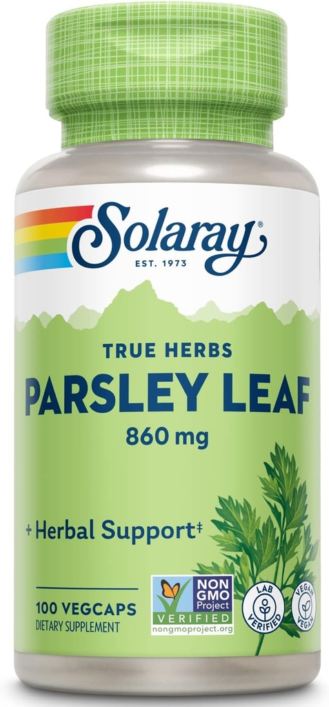 SOLARAY Capsules de persil, 860 mg