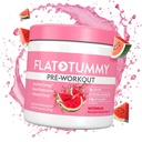 Poudre de pré-entraînement pour femmes – Énergie, Endurance et Soutien musculaire avec 3g de créatine, 1,6g de bêta-alanine, électrolytes – Saveur de pastèque – 30 portions
