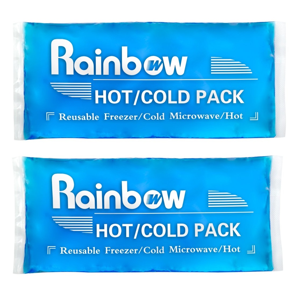 Soft Ice Packs Reusable Gel Pack 2, Hot and Cold Gel Ice Packs for Injuries, Headaches, Joint Pain Relief, Comfort Ice Pack Flexible Therapy on Neck, Ankle, Knee, Leg, Shoulder, Elbow, Wrist, Feet