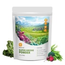Hudetex Greens Powder Superfood für Immununterstützung mit 12 Unzen,Greens Powder Smoothie Mix mit Chlorella, Gerste Grass, Kale & Beetroot Smoothie Booster, Chlorophyll Greens.