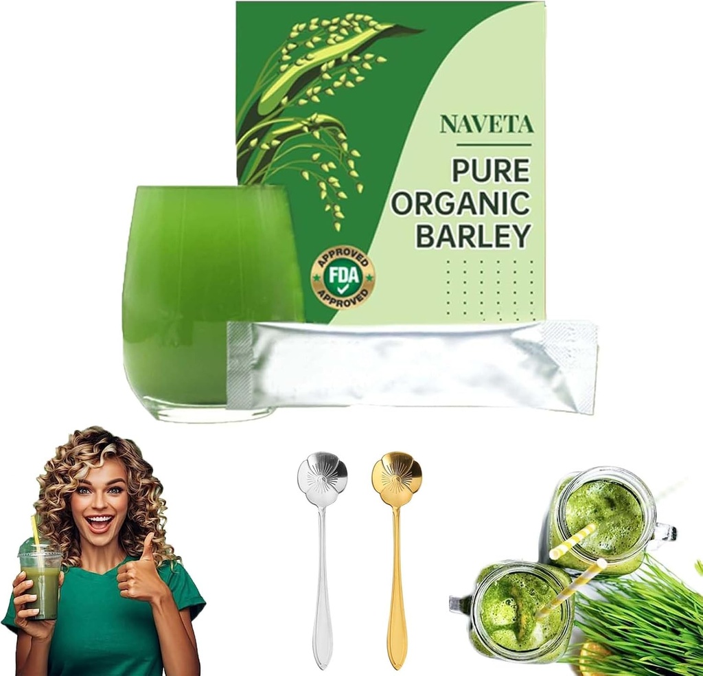Naveta Gerste-Gras-Pulver 100% Pure & Organic, Naveta Pure Bio Gerste, Naveta Bio Gerste-Gras-Pulver, Seien Sie gut für Gesundheit (1Pcs)