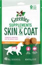 GREENIES Haut & Coat Nahrungsergänzungsmittel mit Fischöl & Omega 3 Fettsäuren, 40-Count Chicken-Flavor Weiche Chews für Erwachsene Hunde aller Größen