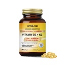 Vitamin D3 + K2 5000 IU - Liposomale Technologie für verbesserte Absorption - MK-7 Vitamin K2 100mcg - unterstützt Knochen & Calcium Stoffwechsel - D3K2 Supplement für Männer & Frauen - 90 Softgels