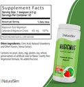 NaturalSlim Magicmag reines Magnesium-Zitrat-Pulver – Stress, Verstopfung, Muskeln und Herzunterstützung | Natürliche Erdbeere & Lime geflammte Magnesium-Ergänzung - 8oz Getränke-Mix (3 Pack)