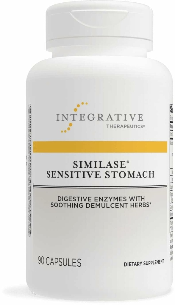 Integrative Therapie Similase Sensitive Stomach - Unterstützung für empfindliche Stomachs* - Dairy-Free & Vegan - 90 Kapseln (45 Servietten)