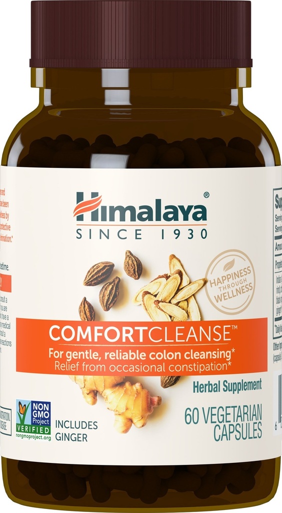 Himalaya ComfortCleanse for Detox and Gentle Colon Cleanse & Occasional Constipation, Vegetarisch, 500 mg, 60 Kapseln, 1 Monat Versorgung