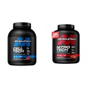 MuscleTech Cell-Tech Creatine Powder & Nitro-Tech Whey Protein Pulver Bundle | Muskelaufbau & Recovery Formel | 6 lbs Creatine & 4 lbs Whey | Erdbeeren Flavor