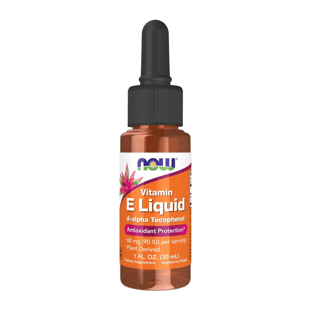 JETZT Nahrungsergänzungsmittel, Natürliches Vitamin E Flüssigkeit (D-Alpha Tocopherol), Antioxidantienschutz*, 1-Ounce