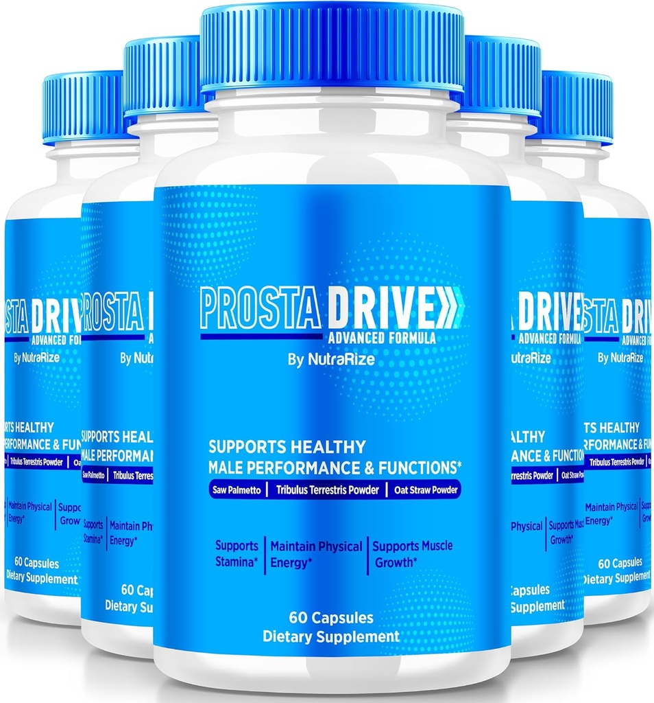 (5 Pack) ProstaDrive Capsules - Offizielle Prosta Drive Supplement für Prostate Heath, All Natural Formula to Support Control, Energy & Overall Well-Being, Prosta-Drive Pills Review (300 Kapseln)