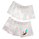 Glatte Trip Pillen Taschen für Reisen - 8 wiederverwendbar zertifizierte Lebensmittel Grad Zip Top Pillen Pouches für Medizin, Vitamine, Snacks und Zubehör - Größer 3.25 x 3.5 Größe