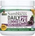 Nature's Answer Sambucus Daily Gummies | 2X Mehr Elderberry 3200 mg Konzentration | Alkoholfrei, Glutenfrei, Gelatinfrei, Vegan, Non-GMO und keine Konservierungsstoffe | (45 Graf (Pack von 1)