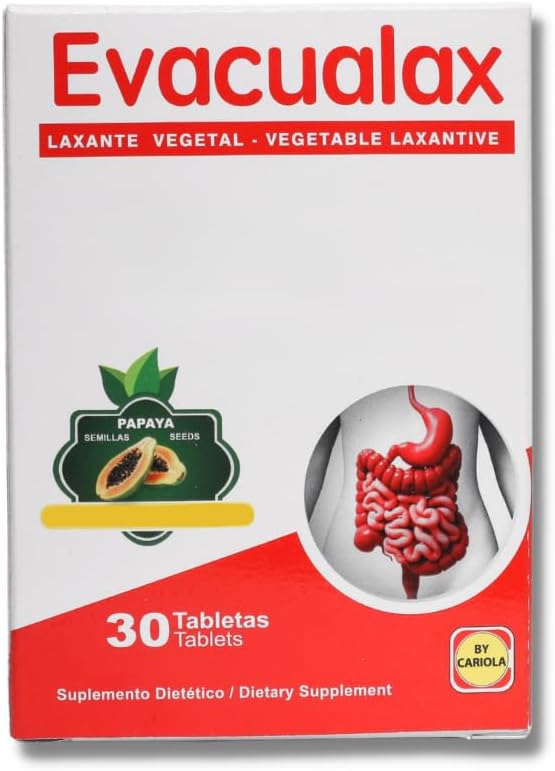 Senna Laxative Tablets - Natürliche Gemüse Laxative mit Senna Leaf, Prune & Papaya Seed - Kräuterhocker Weichspüler für Verstopfung Relief, Verdauungsunterstützung, Postpartum & Travel - 30 Tabletten