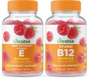 Lebensfähiges Vitamin E + Vitamin B12, Gummie Bundle - Große Verkostung, Vitamin-Ergänzung, Glutenfrei, GMO frei, Kaugummi