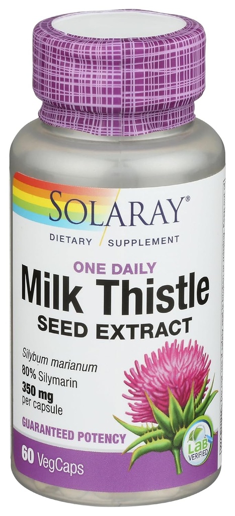 Chardon de lait Solaray, 60 Ct