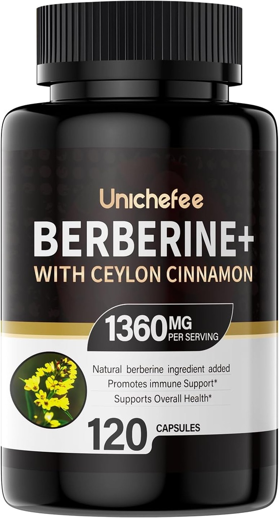 Berberine - 1000-1500 mg par jour - Supplément Berberine HCL pour le soutien métabolique - Suppléments sans gluten et végétaliens pour les hommes et les femmes 16
