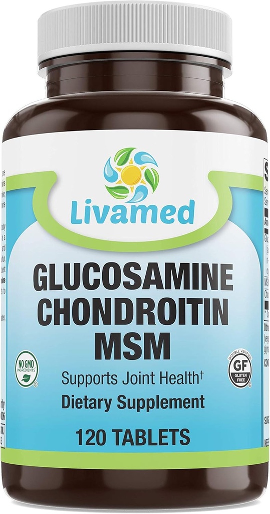 Glucosamin Chondroitin MSM Complete Complex – Joint Support Supplements für Knie, Rücken, HIPS & Entzündung - Mobility Health Supplement for Pain, Aches, Soreness & Inflammation - 120 Tabletten
