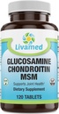 Glucosamin Chondroitin MSM Complete Complex – Joint Support Supplements für Knie, Rücken, HIPS & Entzündung - Mobility Health Supplement for Pain, Aches, Soreness & Inflammation - 120 Tabletten
