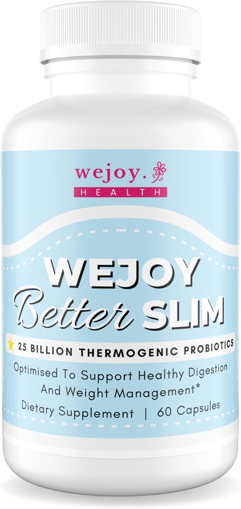 WEJOY. Besser Slim - Thermogenic Probiotics für Frauen, Bloating Relief, Appetit Suppressant für Weight Loss, Detox Cleanse Probiotics for Digestive Health, Lactobacillus Acidophilus Probiotic