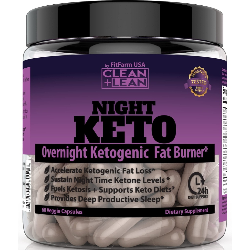 Clean+Lean Night Keto: première nuit Kétogenic Fat Burner & Sleep Aid