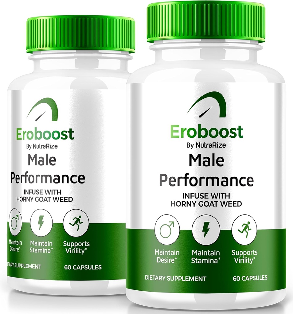 (2 Pack) Eroboost Supplement für Männer, Eroboost Male Supplement, Tägliche Ernährung zu unterstützen Spitzenleistung und allgemeine Wellness, offizielle Ero Boost Formel Bewertungen (120 Kapseln)