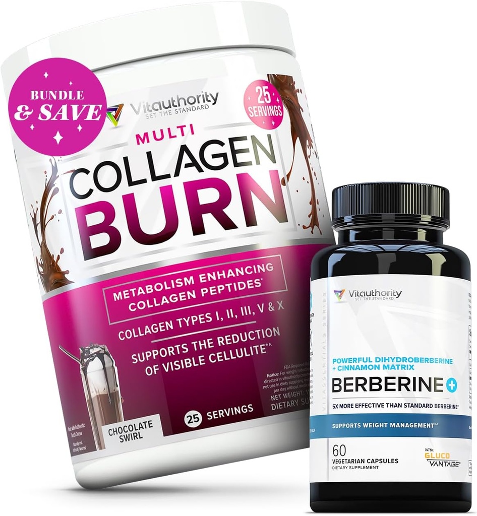 Vitautorität Multi Collagen Burn Chocolate und Berberine