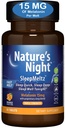 Nature's Night Triple Strength Dissolve rapide Melatonin 15mg avec mélange de soutien