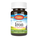 Carlson Fer à mâcher 27 mg, Raisin, Santé du sang, 30 comprimés