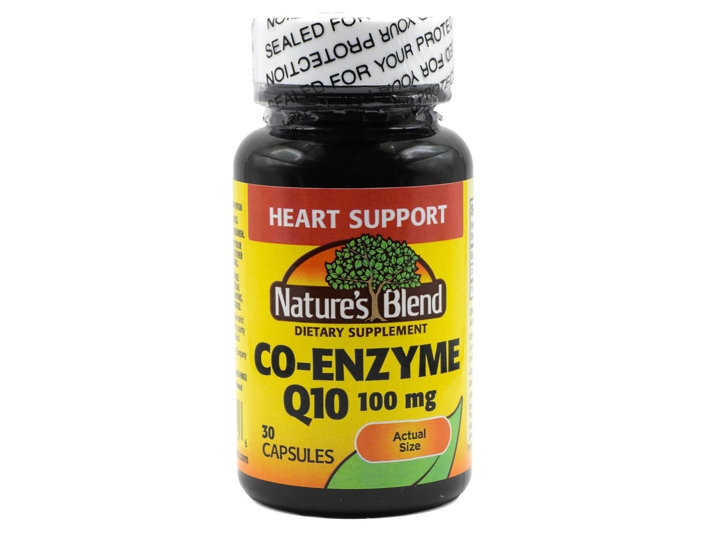 Mélange naturel Coenzyme Q10 100 mg 30 Capsules
