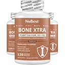 Knochen Xtra - Vegane Knochenstärke Formel für stärkere Knochen, pflanzenbasiertes Calcium von Marine Algen, Vitamine D3, Vitamin K2, Magnesium, Phosphor &amp; Mehr für Teens, Erwachsene - 3 Monate Versorgung | 3 Pack