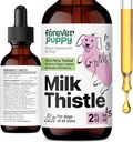 Forever Welpen Milchdistel Ergänzung für Hunde - Leberunterstützung für Hunde mit Milchdistelextrakt - Silymarin Ergänzungen & Vitamine für kleine große mittlere Zucht - Canine Liver Detox Tropfen - 2 oz