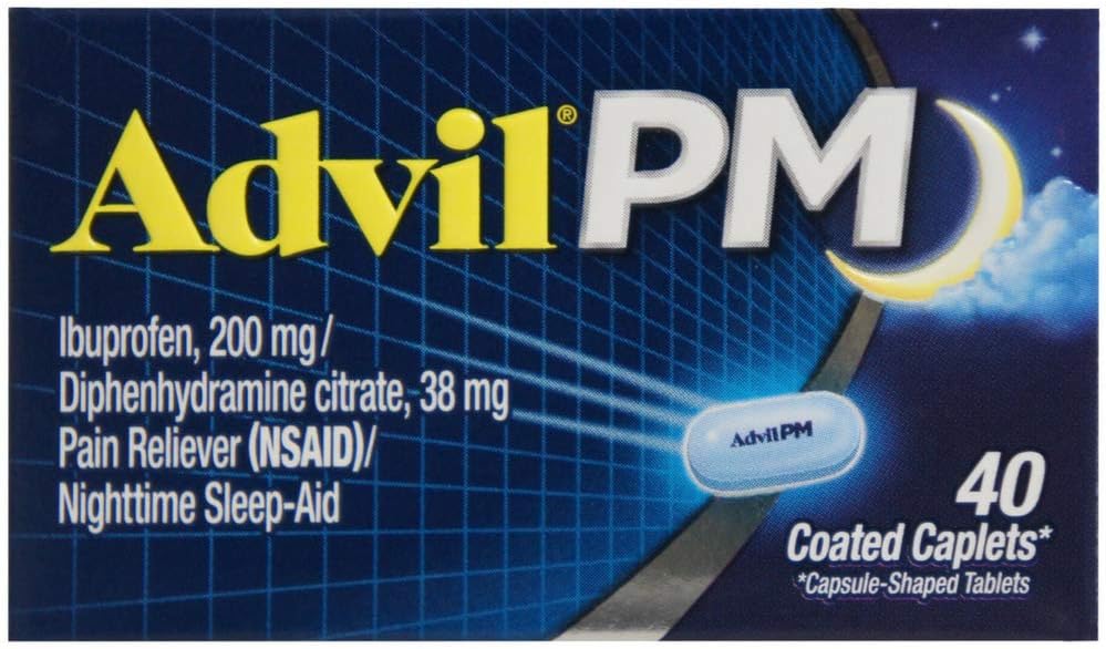 Advil PM 200 mg beschichtete Caplets 40 ea (Pack von 6)