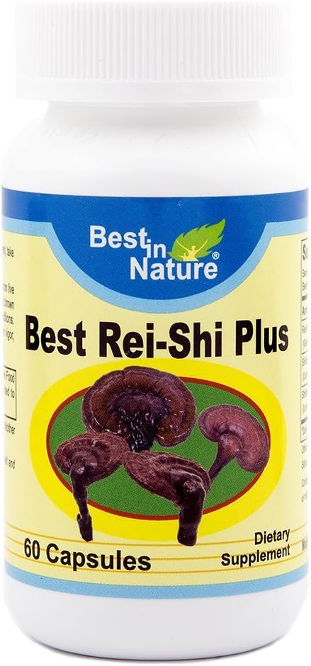 Best Rei-Shi Plus - Schlafen Sie besser, Verbesserung der Immun- und Leberfunktion- Premium Organic Rei-Shi Pilzextrakt