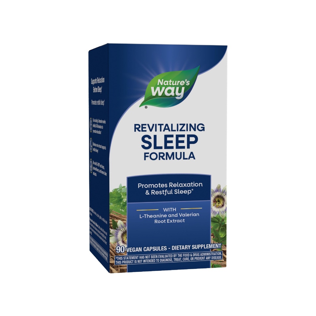 La Voie de la Nature Fatigued à Fantastique! Revitaliser la formule de sommeil, favorise le sommeil reposant*, 90 capsules