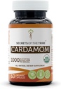 Secrets of the Tribe Cardamom 60 Kapseln, Hergestellt mit Gemüsekapseln und USDA Organic Cardamom (Elettaria cardamomum) Getrocknetes Pod (60 Kapseln)