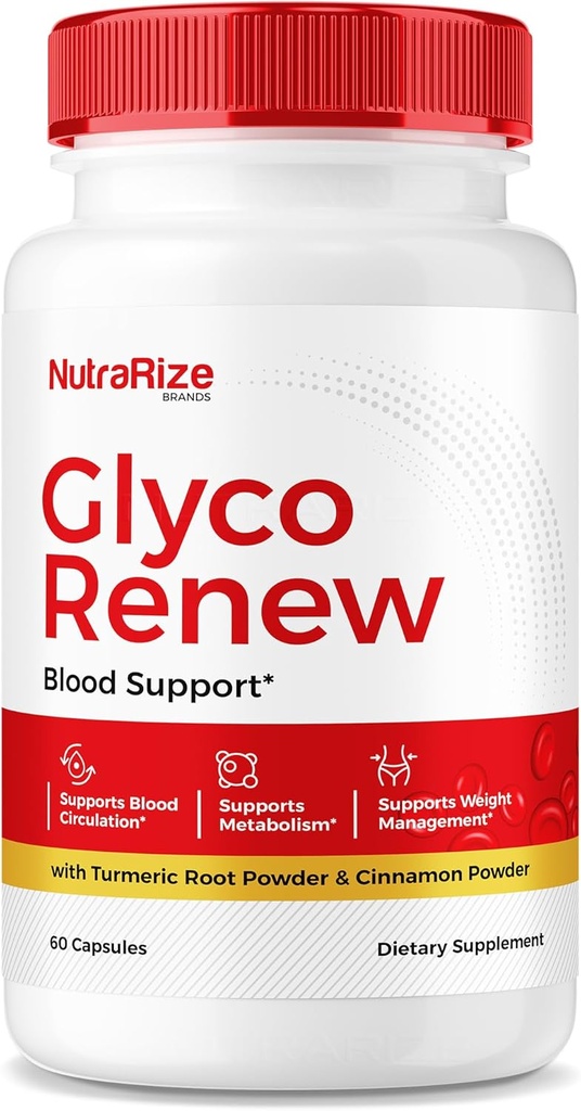 NutraRize Glyco Erneuerte Pillen, Alle natürlichen Blut Unterstützung Formel, maximale Stärke Ergänzung zu halten stabile Levels, Ihre Reise zu gesunden Lebensstil, Bewertungen (60 Kapseln)