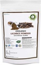 R V Poudre essentielle de réglisse biologique 200gm/ 7,05oz/ 0,44lb Glycyrrhiza Glabra Poudre de racine de réglisse Mulethi Poudre de réglisse Yastimadu Poudre de réglisse USDA Supplément certifié biologique dans la poche à fermeture éclair