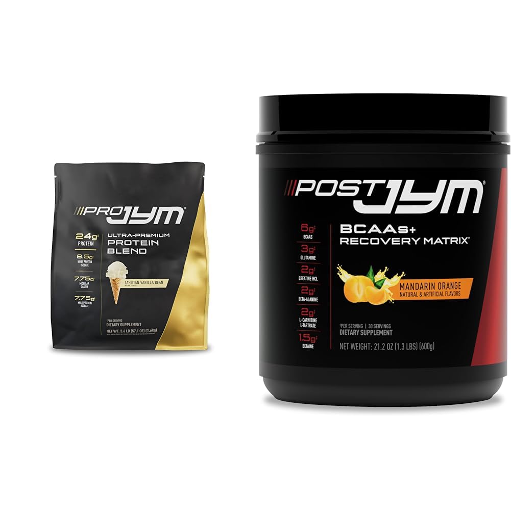 PRO JYM 45 Portionen - Tahitian Vanilla Bean & - Post-Workout mit BCAA, Glutamin, Kreatin HCL